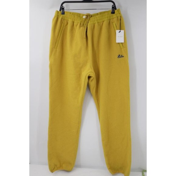 NWT Aime Leon Dore Pants Mens XXL Fleece Yellow Jogger Elastic Waist  Drawstring Sweatpants \u0026 Joggers